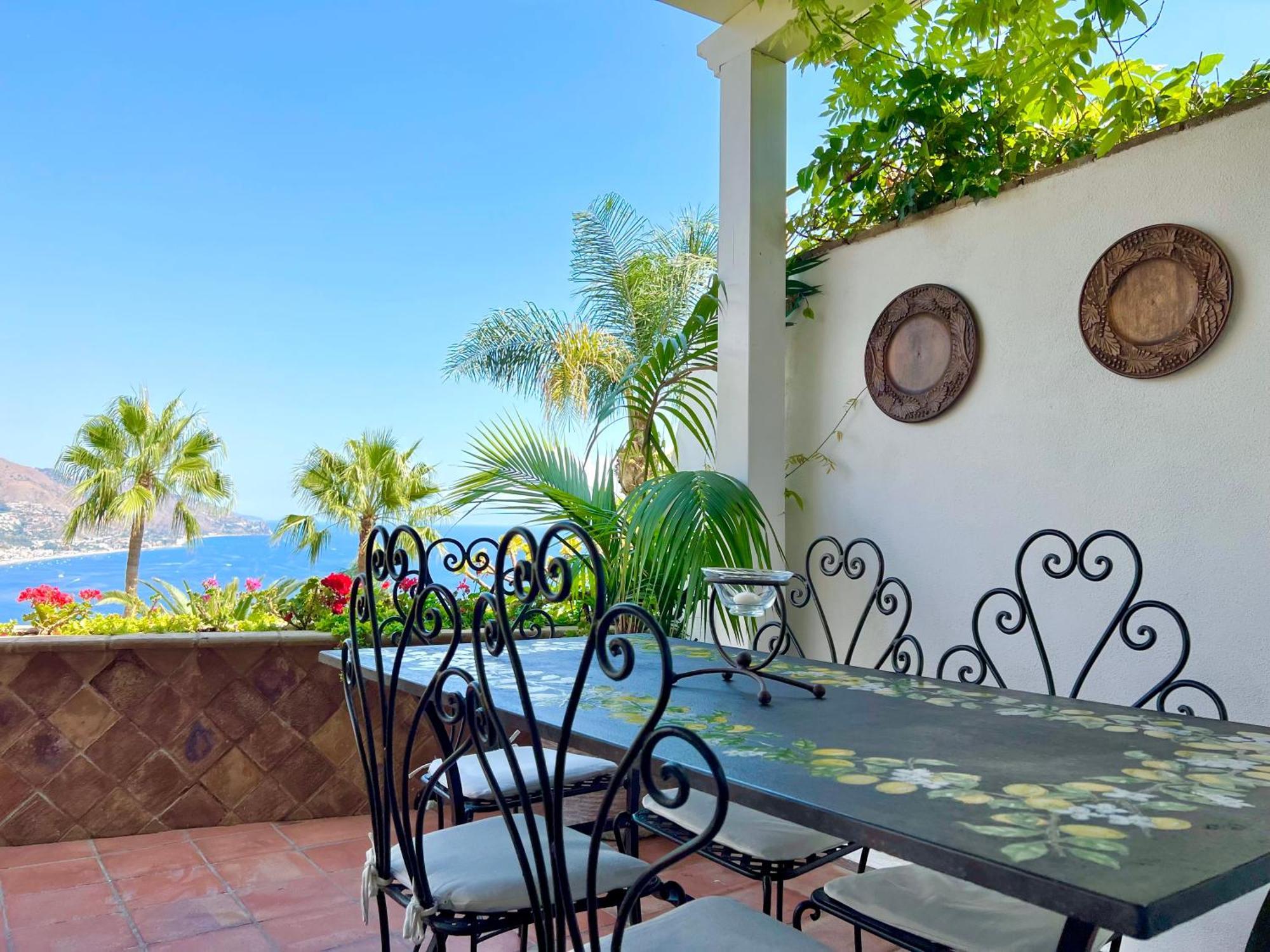 Villa Lou Taormina Private Villa With Panoramic Sea View Pool ภายนอก รูปภาพ