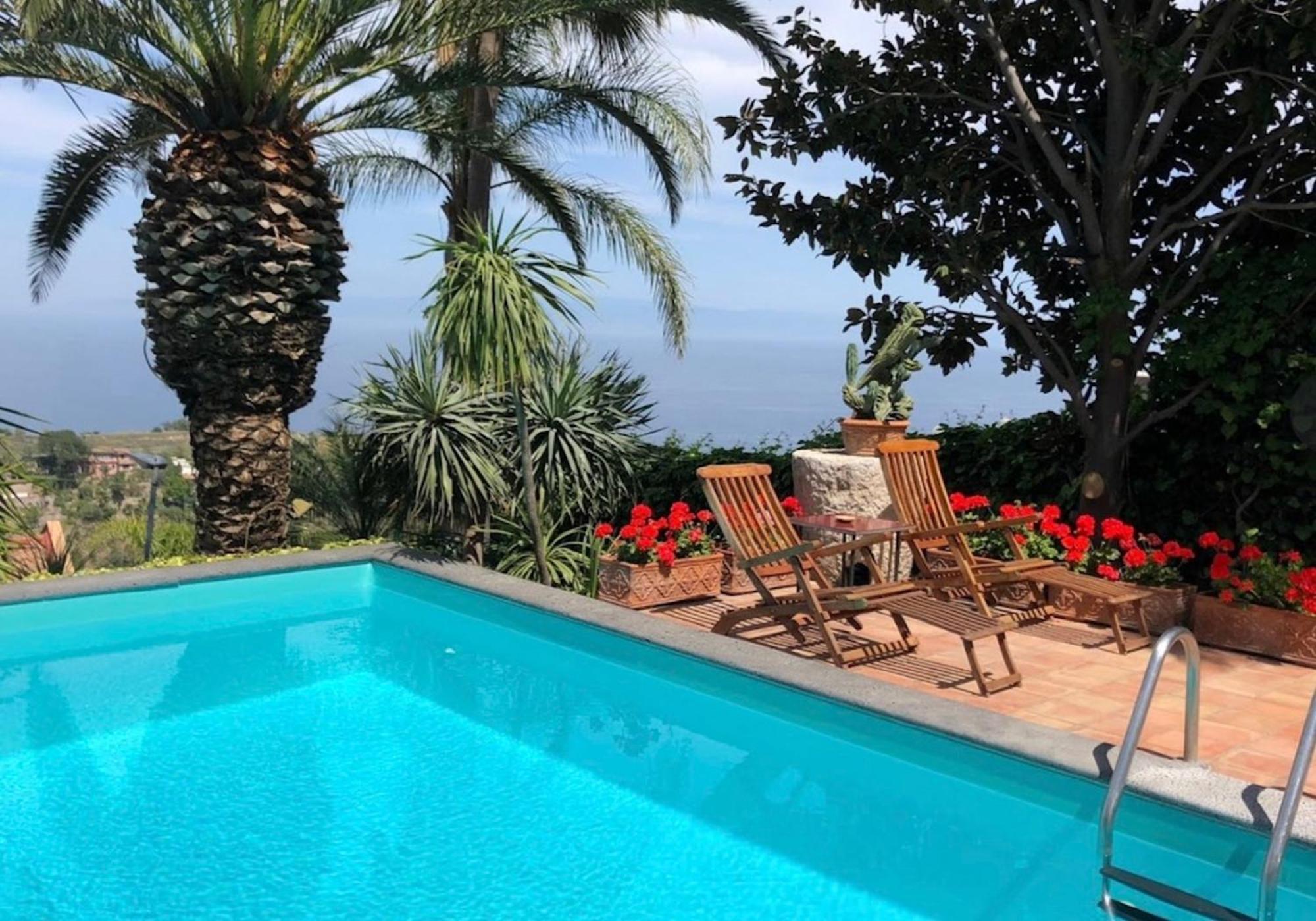 Villa Lou Taormina Private Villa With Panoramic Sea View Pool ภายนอก รูปภาพ